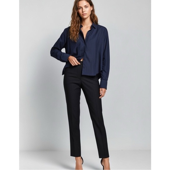 Splendid Navy and White Button Down Shirt - Picture 2 of 12